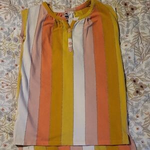 Tea Collection Colorful Striped Sleeveless  Dress Size 4 Spring/Easter